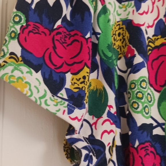 Boden Feminine Floral Wrap Dress Cottagecore Womens Size 10 Long - Picture 7 of 16